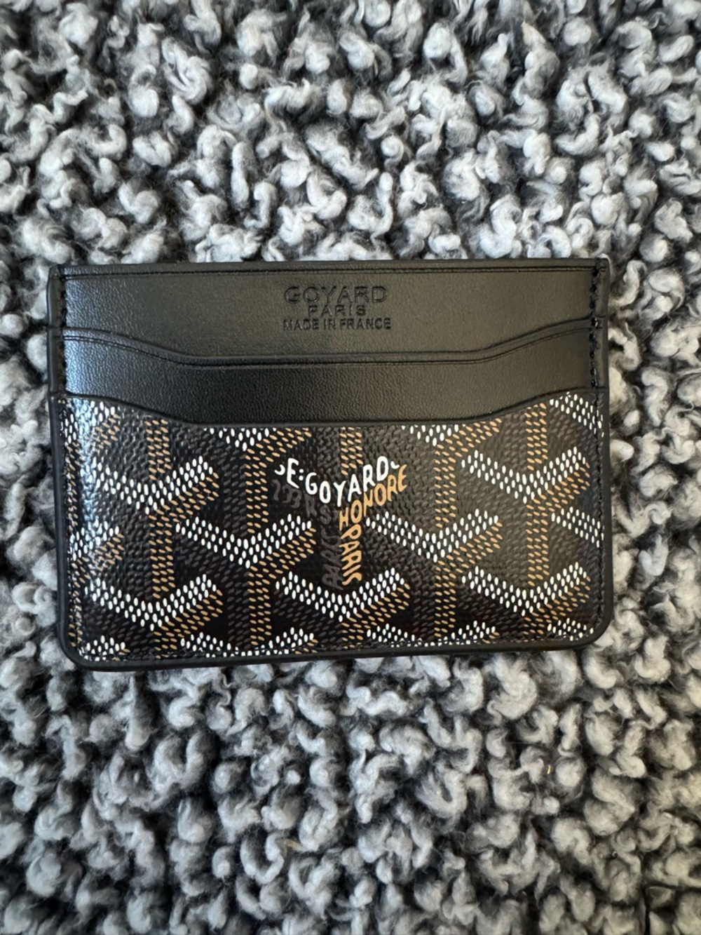 Goyard Black and Brown Card Holder